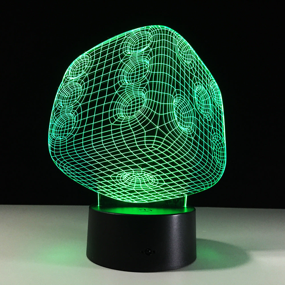 Lampe LED 3D Cristal – Télécommande & Contrôle Tactile