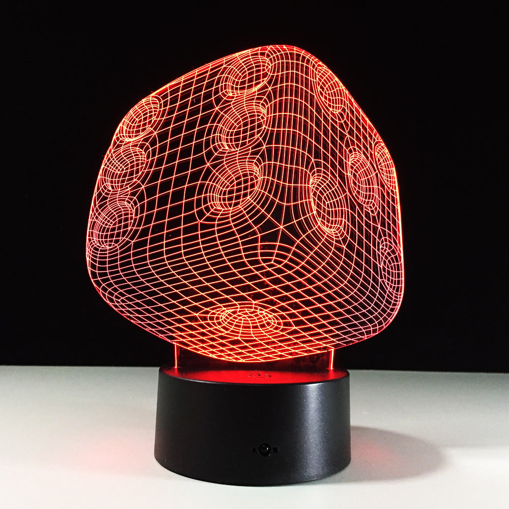 Lampe LED 3D Cristal – Télécommande & Contrôle Tactile