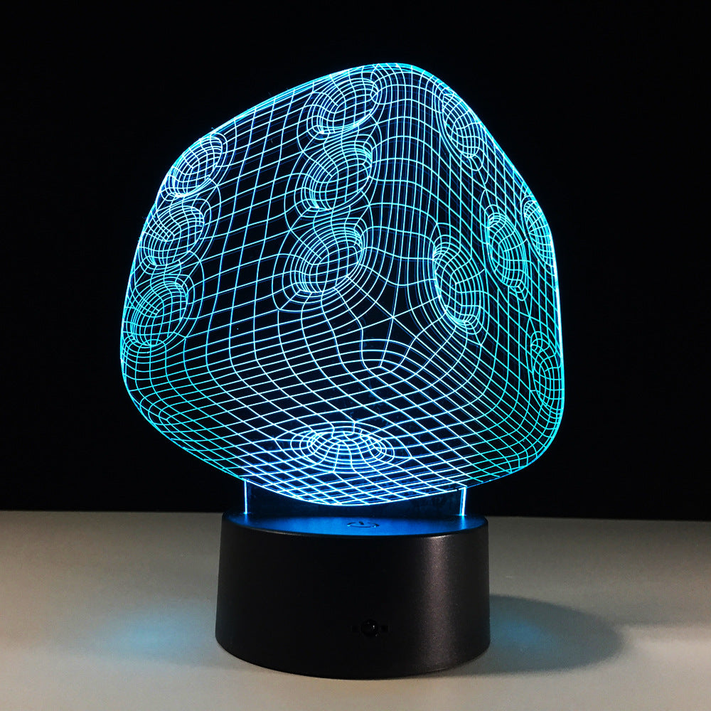 Lampe LED 3D Cristal – Télécommande & Contrôle Tactile