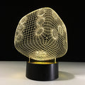 Lampe LED 3D Cristal – Télécommande & Contrôle Tactile